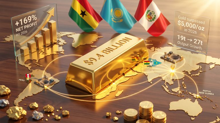 Chinese gold producers overseas mine acquisitions map
