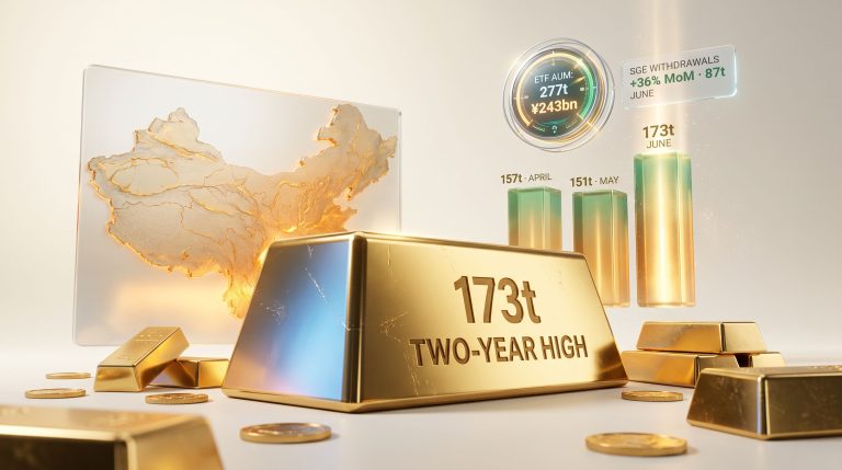 China Gold Imports Hit 2-Year High: 173 Tonnes in June