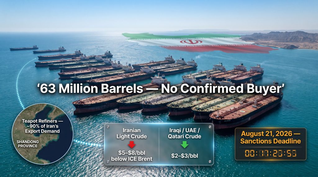 Iran oil stuck at sea China teapots Middle East supplies crisis