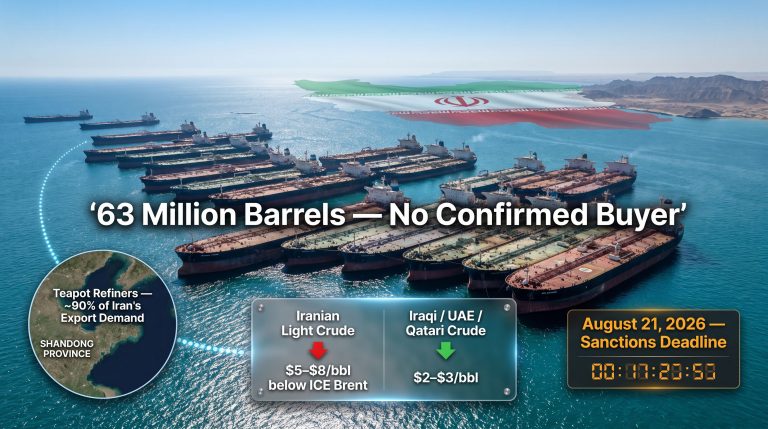 Iran oil stuck at sea China teapots Middle East supplies crisis