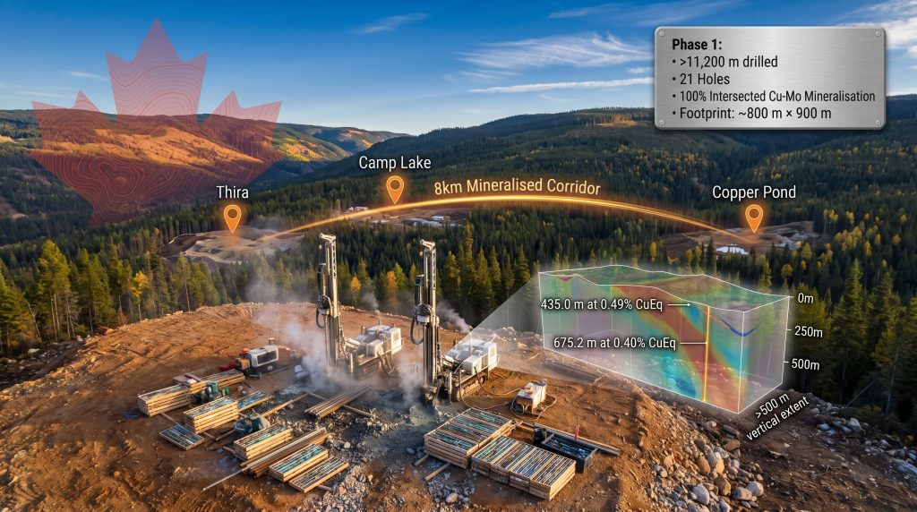 Vizsla Copper Thira drill results graphic
