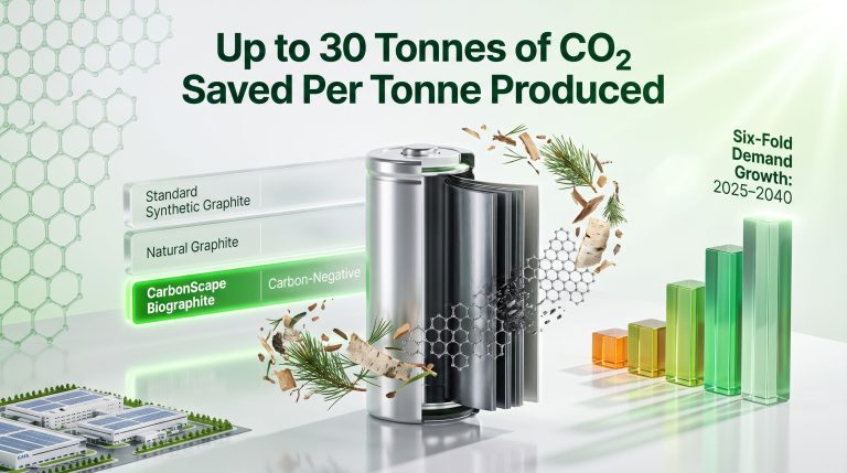 CATL CarbonScape biographite EV batteries infographic