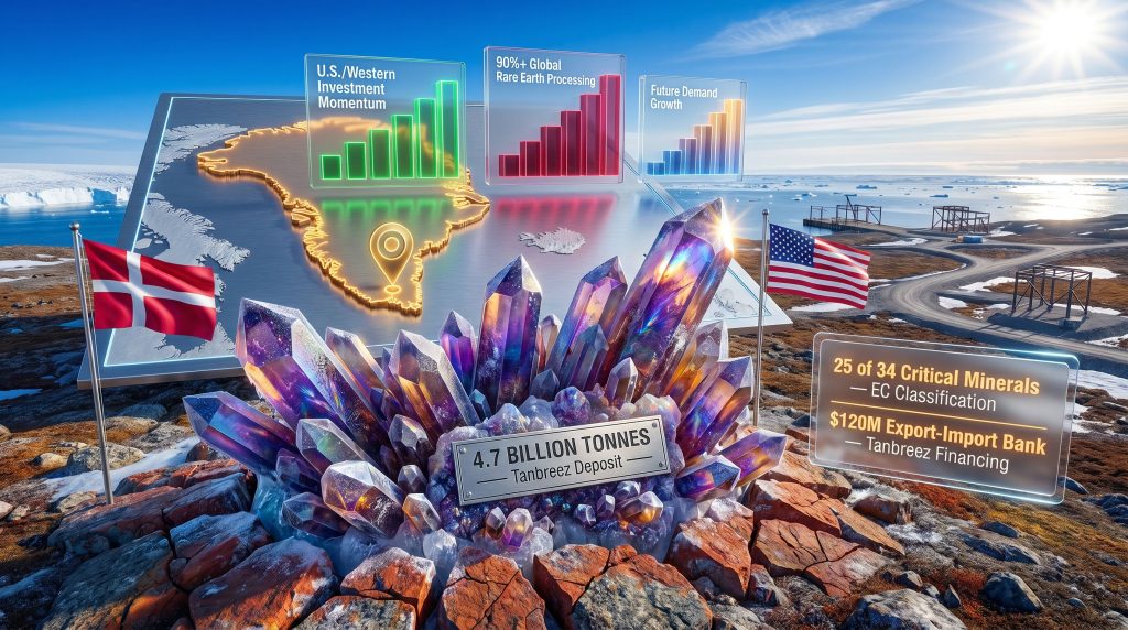 Trump Greenland rare earths investment infographic