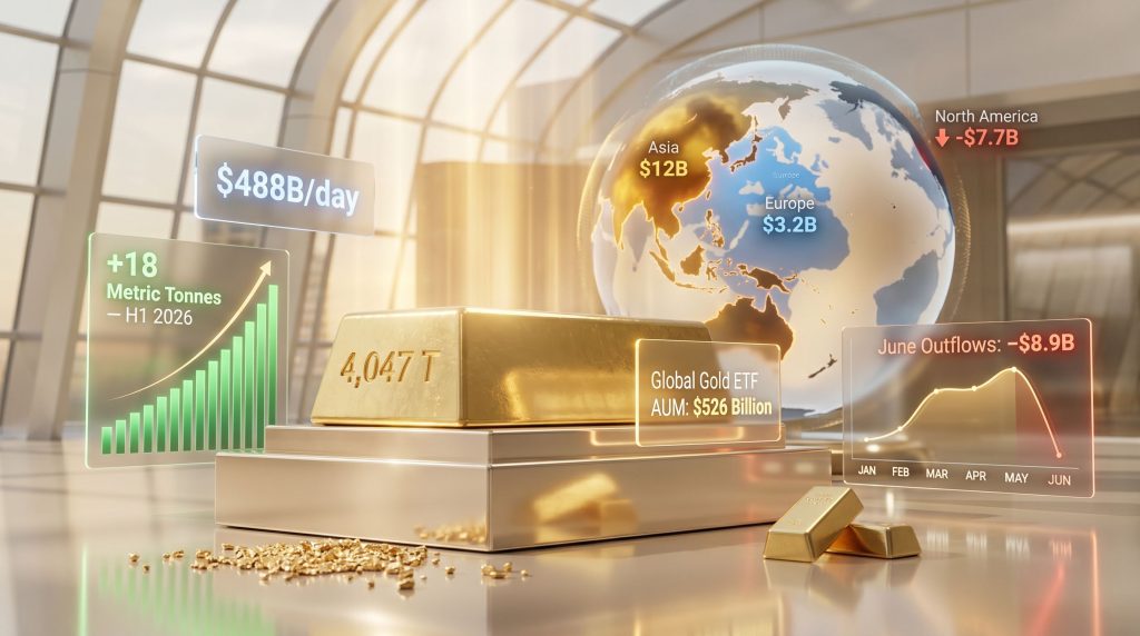 first-half gold ETF flows remained positive World Gold Council infographic