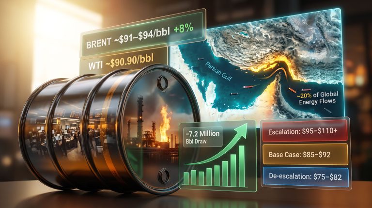 Oil Surges Above $90 on Trump Iran Strike Warning