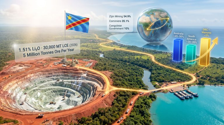 Zijin Congo lithium exports to China infographic