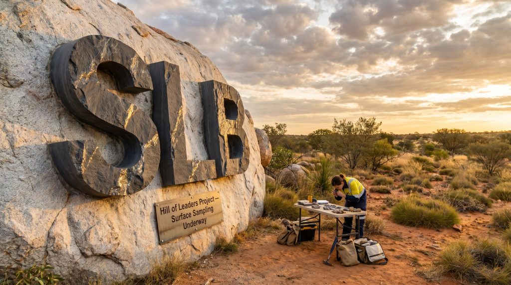 Stelar Metals Ltd-SLB-SAB surface sampling in desert landscape