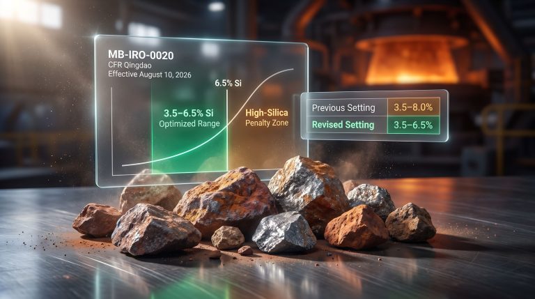 Iron Ore Silica Value-in-Use Pricing Notice 2026