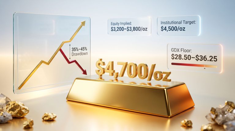 gold miners stock pullback entry point chart