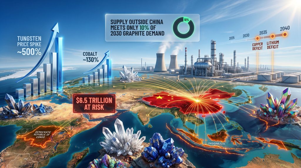 IEA critical minerals supply risk report infographic map
