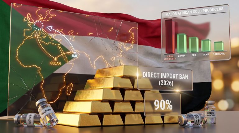 EU restrictions on trading Sudanese gold infographic