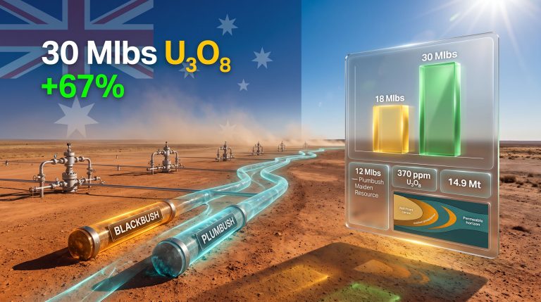 Alligator Energy Samphire uranium project resource increase graphic