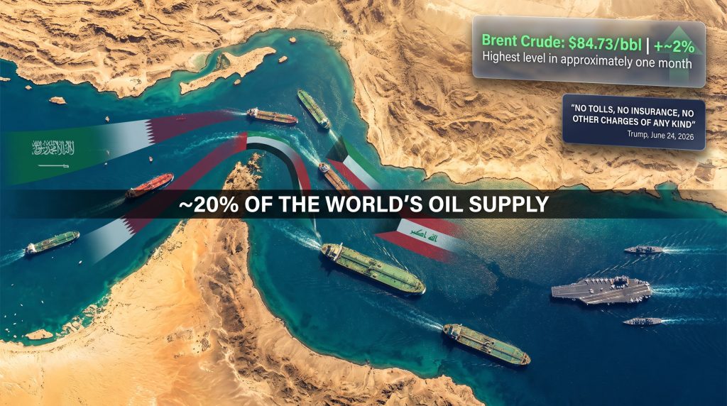 Trump drops Hormuz fee and pressures Iran map
