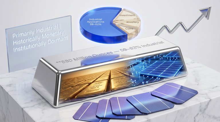 silver is an industrial metal not a monetary metal infographic