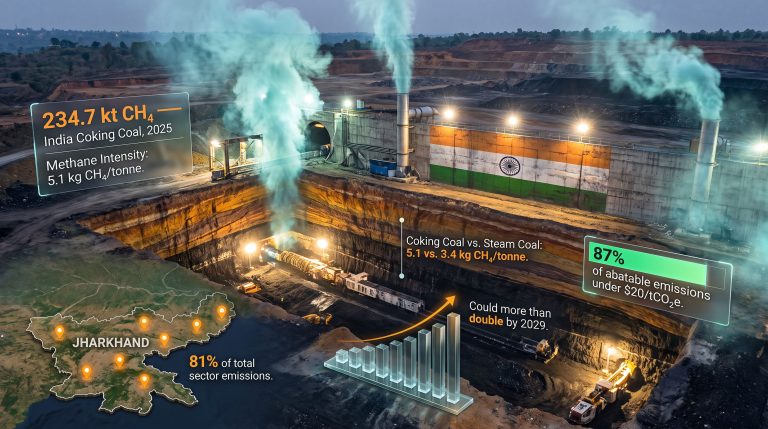 India Coking Coal Methane Emissions & Steel Cost