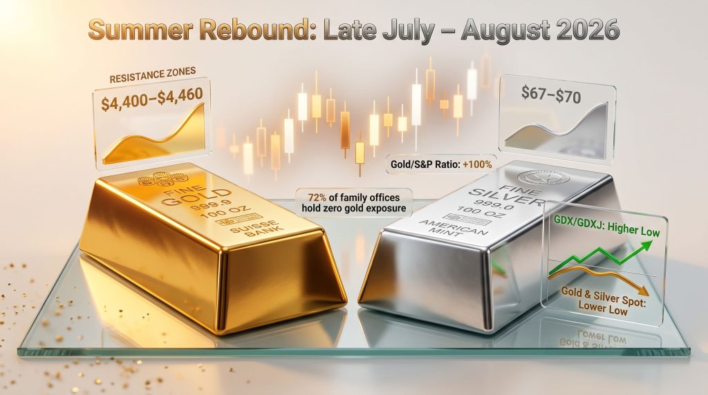 gold and silver summer rebound outlook chart