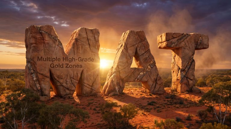 Matsa Resources Ltd-MAT-Multiple High-Grade Gold Zones rock formation sunset