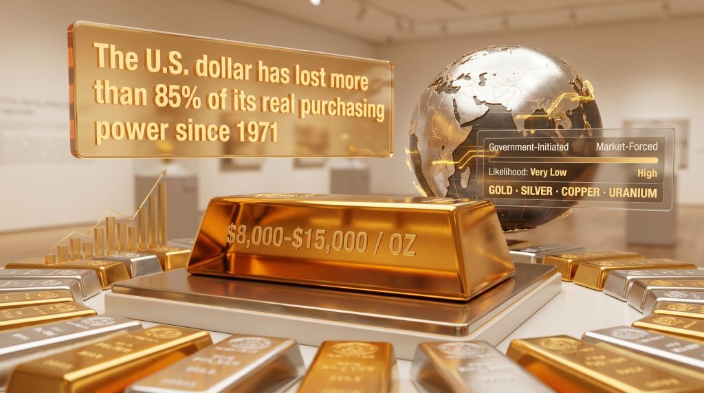 End of fiat currency and gold standard reset