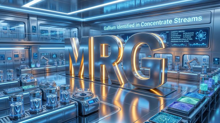 MRG Metals Ltd-MRQ-MRG gallium concentrate analysis laboratory scene
