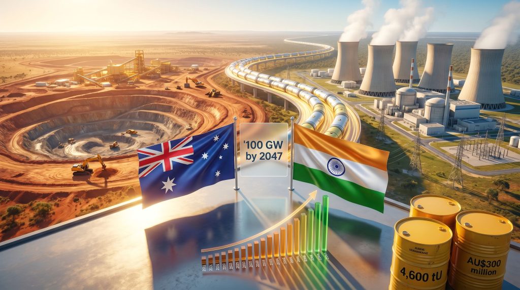 Australia uranium exports to India growth visualization
