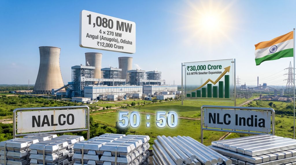NALCO NLC India joint venture captive power plant in Odisha
