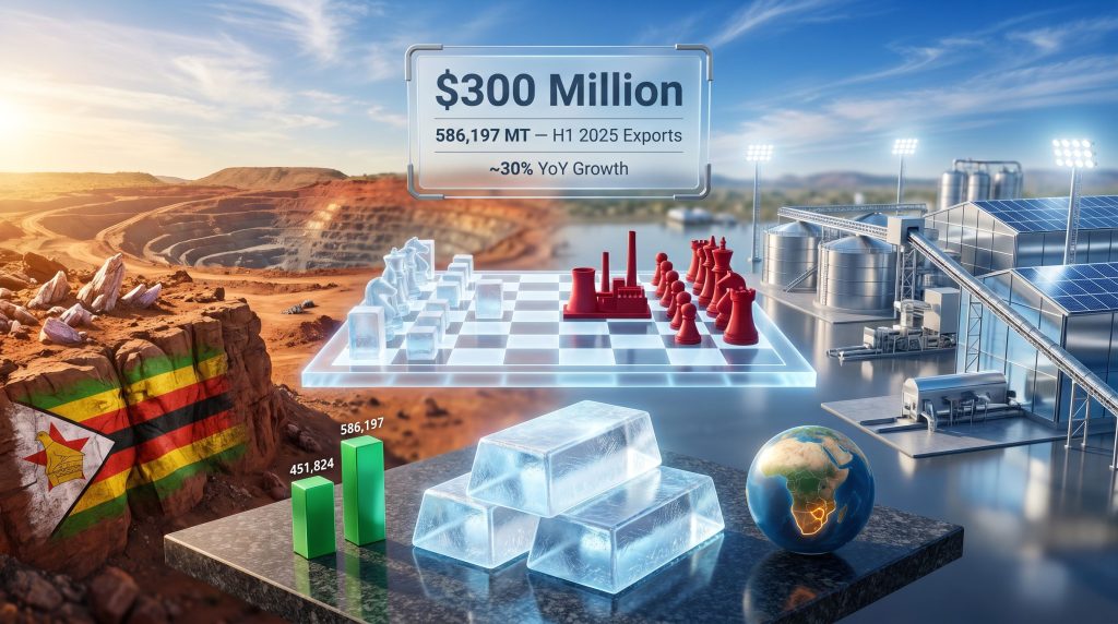 Zimbabwe lithium exports to the US growth