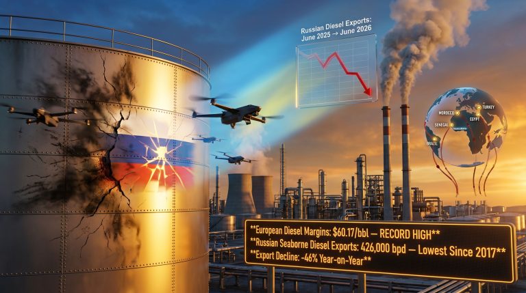 Russia bans diesel exports after Ukrainian drone strikes refinery scene