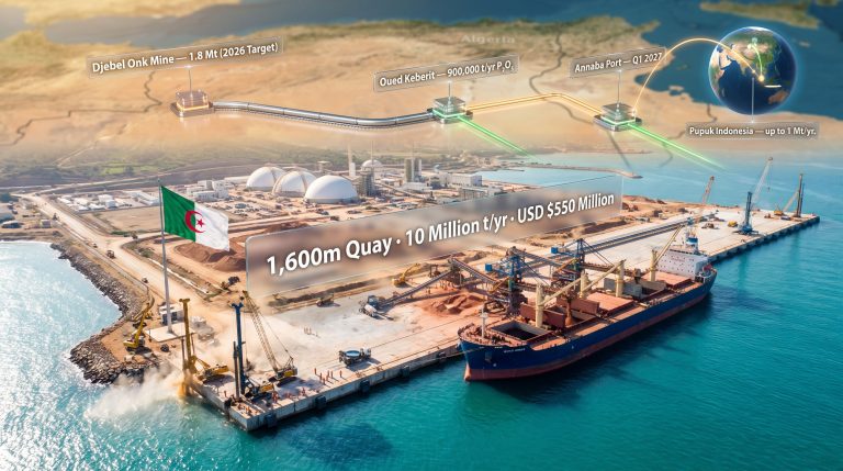 Annaba phosphate port expansion infographic overview