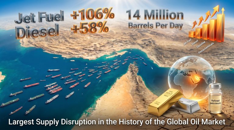 refined products shortage from Iran war infographic