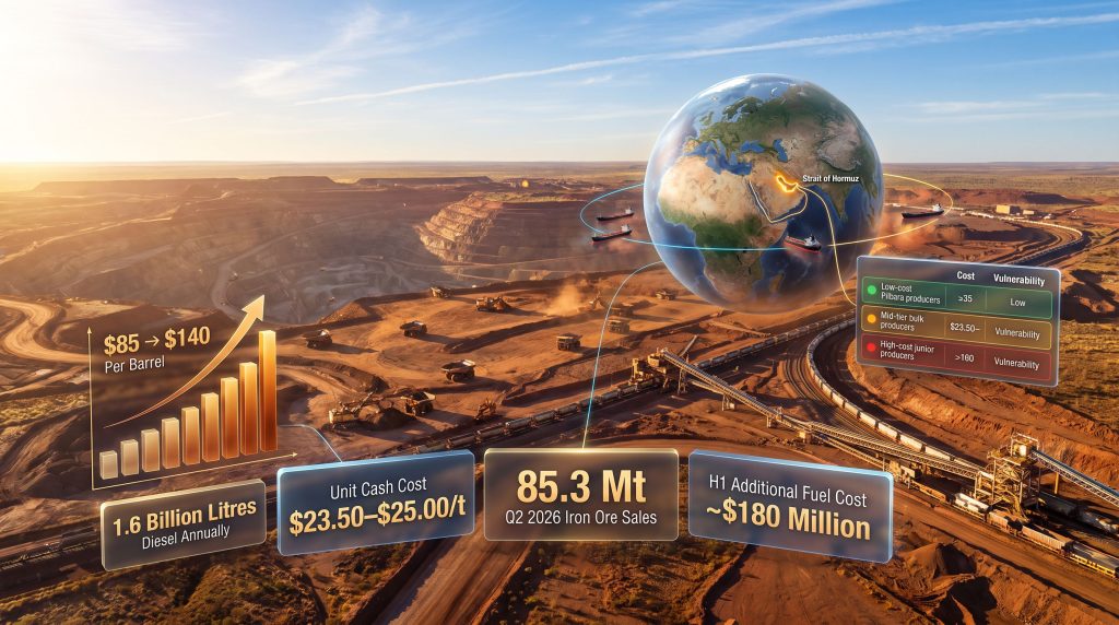 Mideast Tensions Push Up Rio Tinto Costs in 2026
