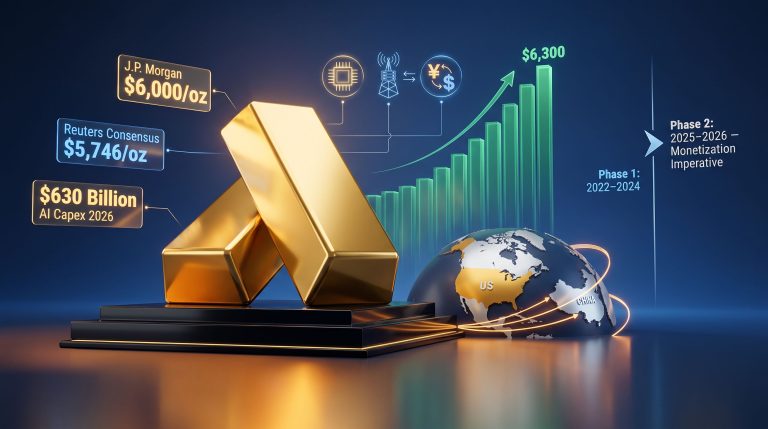 AI tech trade inflection point and gold outlook chart