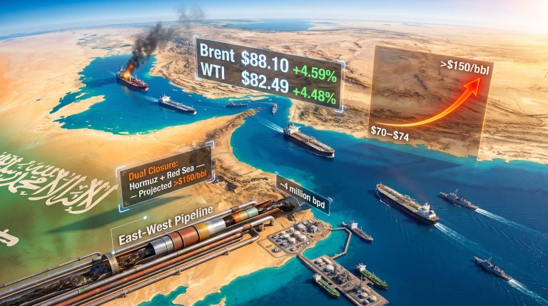 oil prices on US Iran hostilities and Red Sea closure surge