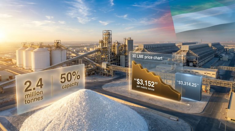 EGA Al Taweelah alumina refinery restart capacity infographic