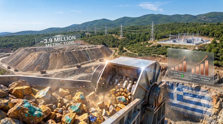 Skouries Copper-Gold Project Crushes First Ore