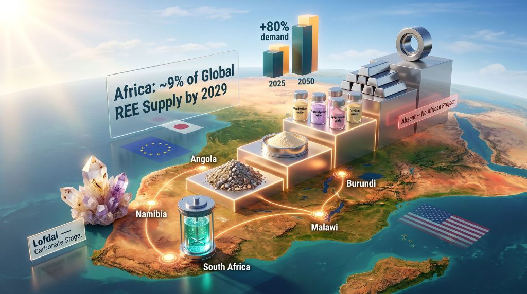 Africa Rare Earth Value Chain: Mining to Magnets