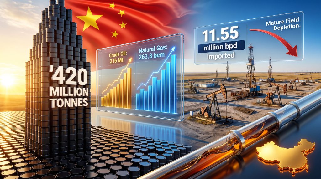 China Oil & Gas Record Output Hides Energy Squeeze