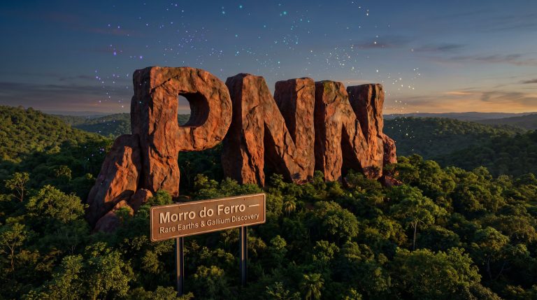 Power Minerals Ltd-PNN-Morro do Ferro rare earths discovery sign