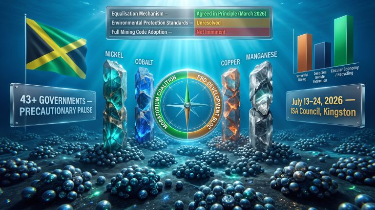 ISA deep sea mining negotiations in Jamaica infographic