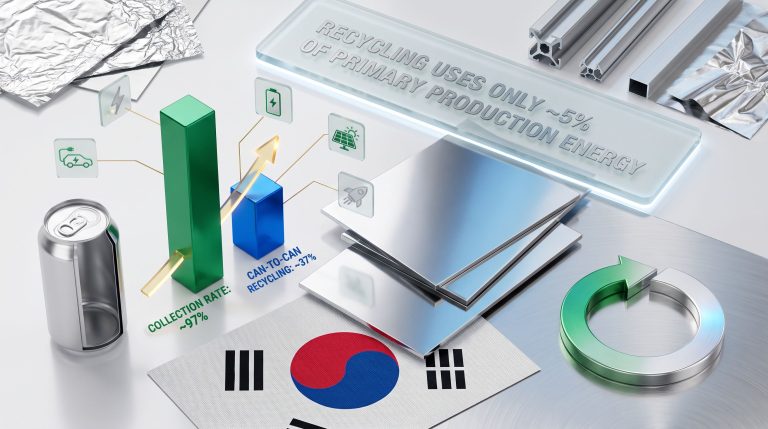 Novelis Korea KONMA aluminium committee recycling infographic