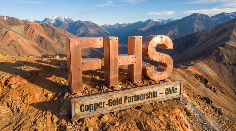 Freehill Mining Ltd-FHS-Copper-Gold Partnership Chile mountain sign