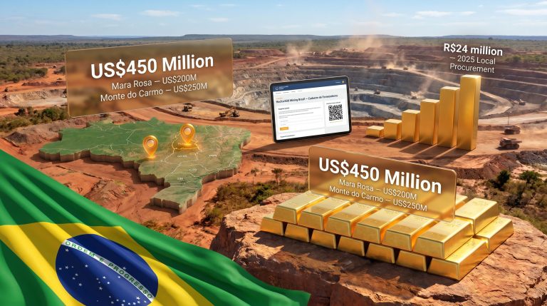 Hochschild supplier registration for gold projects in Brazil