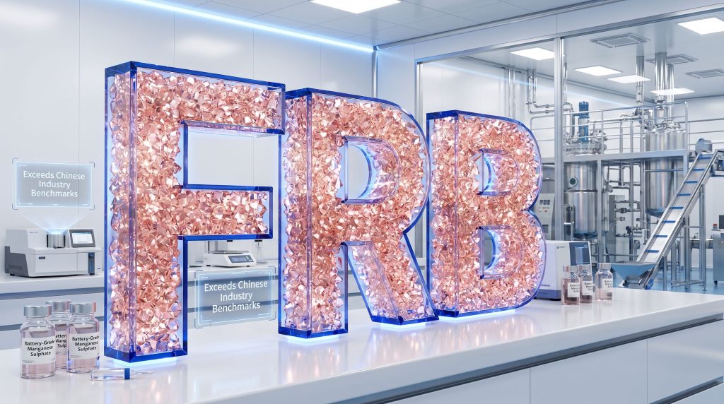 Firebird Metals Ltd-FRB-ERB battery-grade manganese sulphate laboratory display