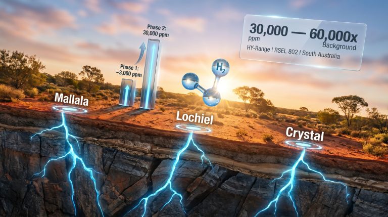 Thor Energy natural hydrogen HY range project infographic