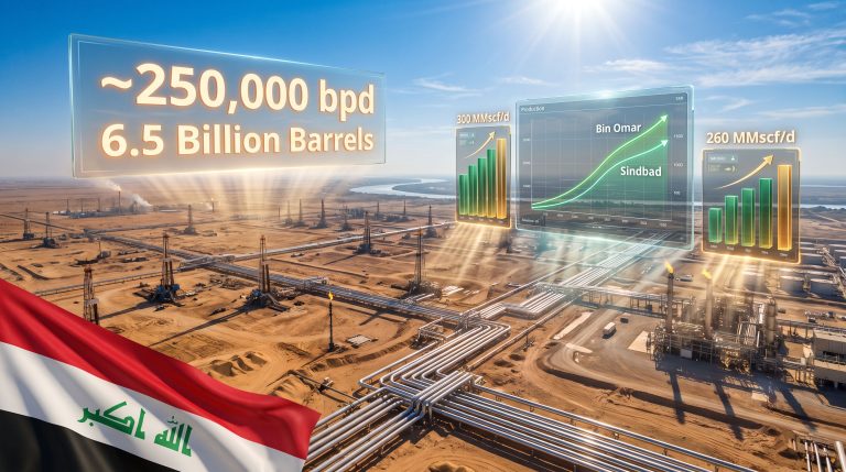 Halliburton contract for Bin Omar and Sindbad fields in southern Iraq oil infrastructure