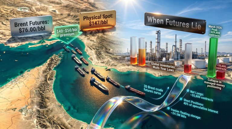 Brent contango and physical oil market tightness infographic