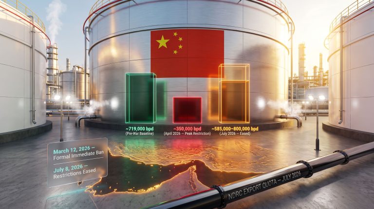 China fuel export restrictions amid Iran war infographic