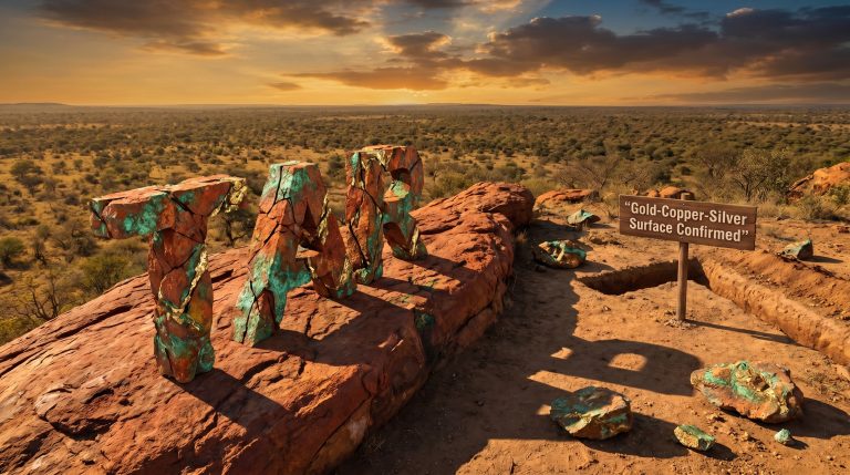 Taruga Minerals Ltd-TAR-Gold-copper-silver surface confirmed in desert outcrop