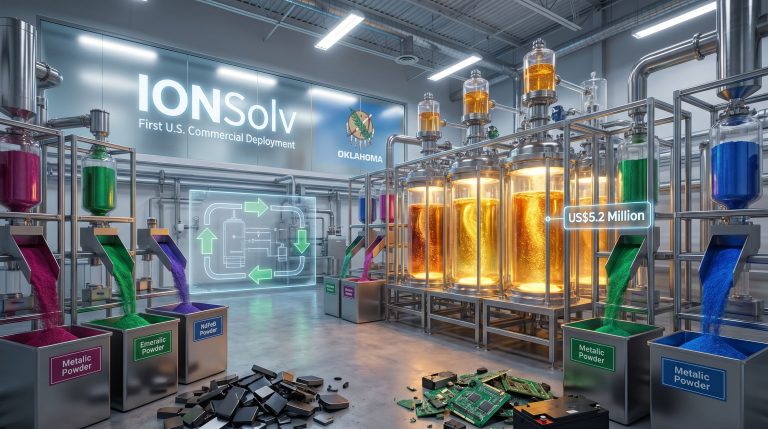 Oklahoma support for Iondrive rare earth recycling module facility