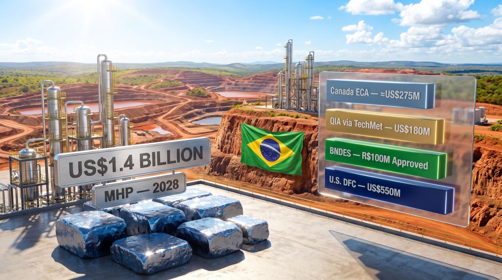 Brazilian Nickel BNDES financial support for nickel and cobalt project visuals