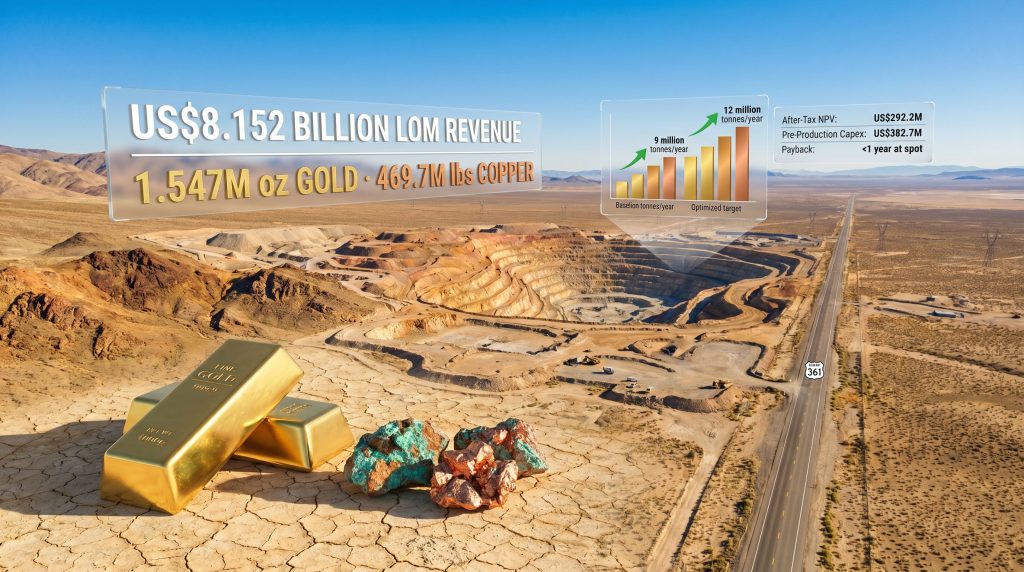 P2 Gold Gabbs project open-pit mine overview